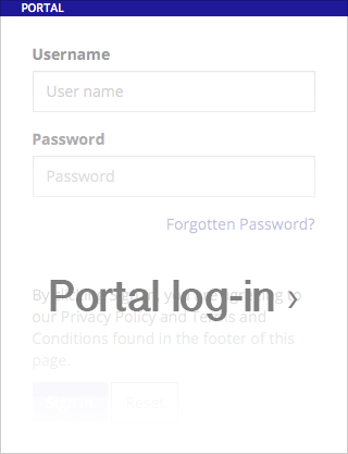  ‘How Now’ Portal log-in screen grab